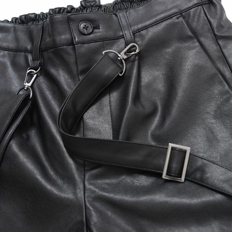 新品 CIVARIZE サスペンダー付き ワイド サルエル パンツ 黒-