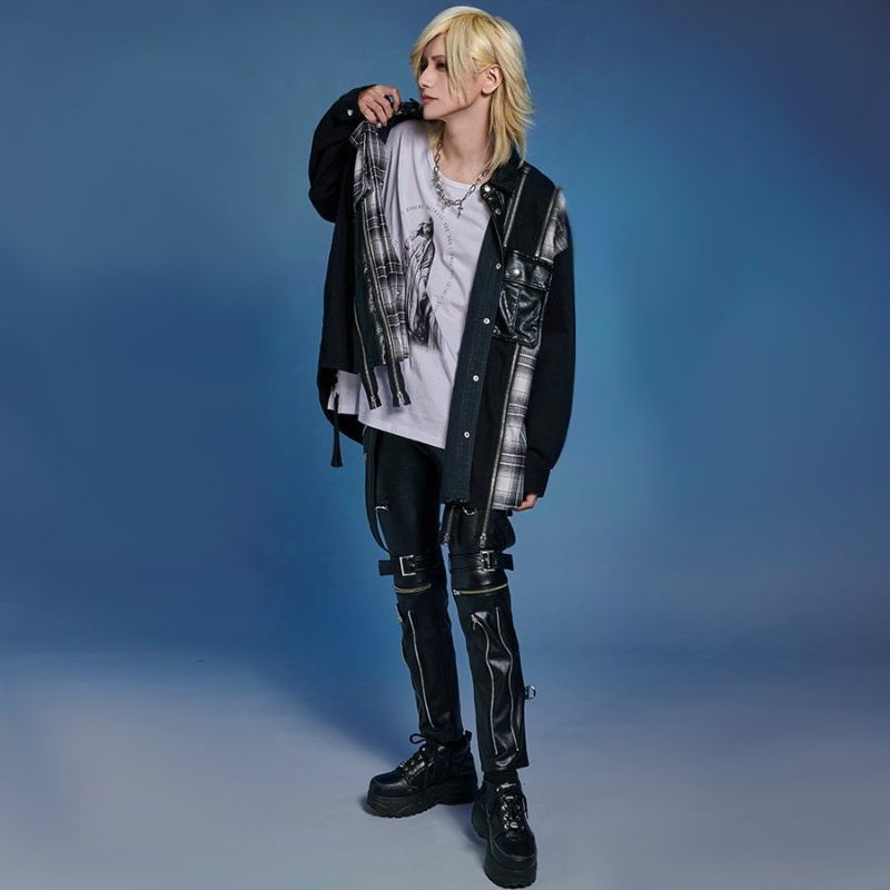 CIVARIZE【シヴァーライズ】切り替えドッキングデニムシャツジャケット