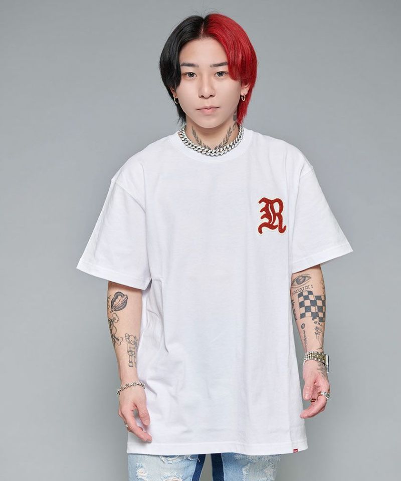 SALE】RAZZIS【ラズ】Rロゴサガラワッペンバックプリント半袖Tシャツ