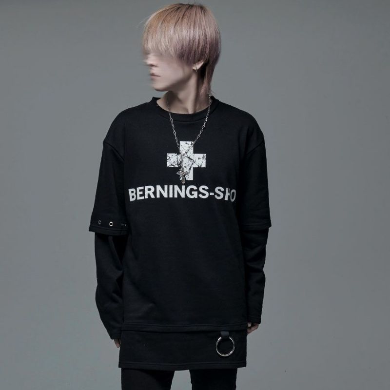 6210円 BERNINGS-SHO バーニングショー シャツジャケット 総柄 V系 ...ジャケット/アウター