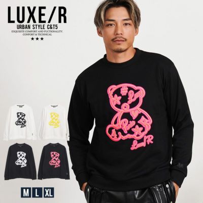 LUXE／R(ラグジュ)クルーネック モノグラムジャガード切り替え