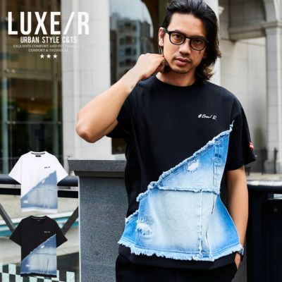 LUXE/R アーバンスタイル Tシャツ M 黒 LUXE/R Tシャツ ロンTメンズ 長袖 ゴルフ 男女兼用 天竺