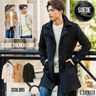 CavariA【キャバリア】フェイクスウェードトレンチコート/全4色