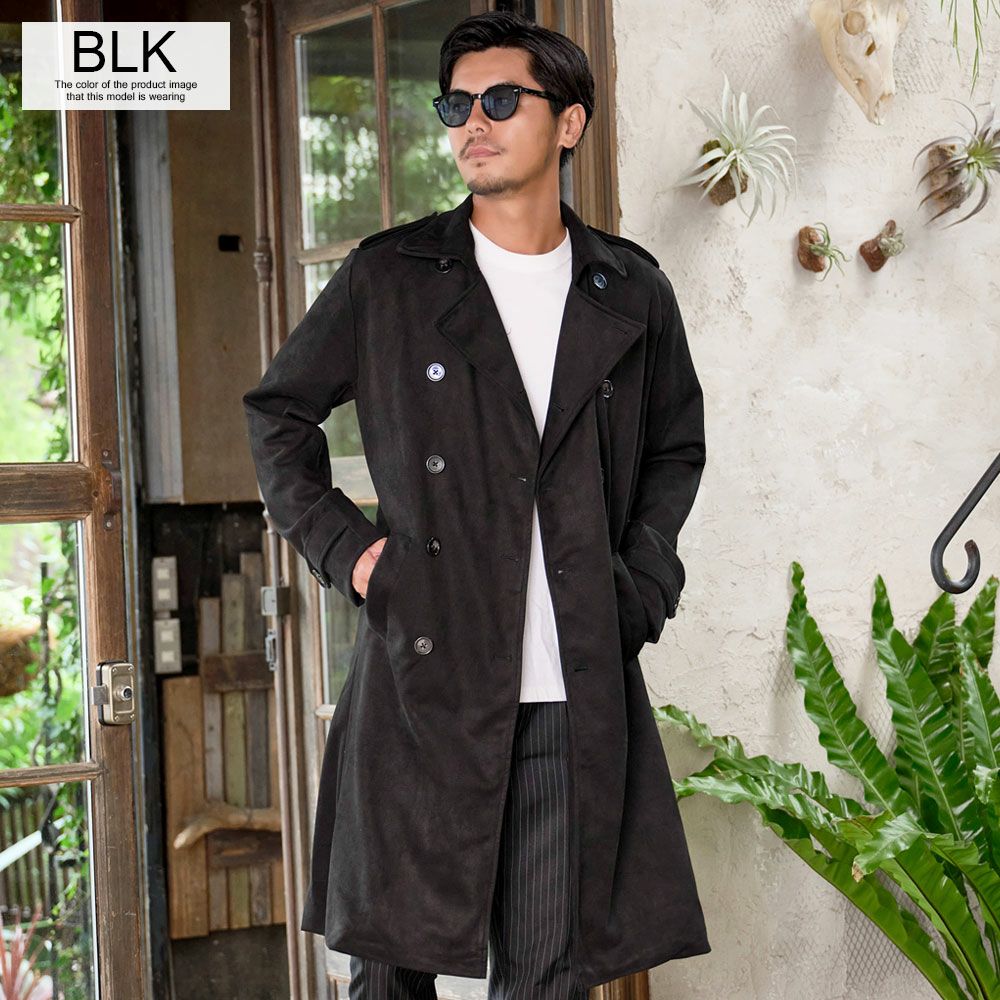 CavariA【キャバリア】フェイクスウェードトレンチコート/全2色