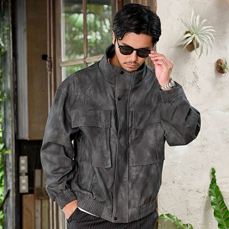 キャバリア　ジャケット　ゴードレザー　中古 CavariA【キャバリア】PUスタンドジャケット/全2色 | SILVER BULLET