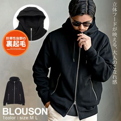 CavariA【キャバリア】PUビッグシルエットZIP長袖ブルゾン/全2色