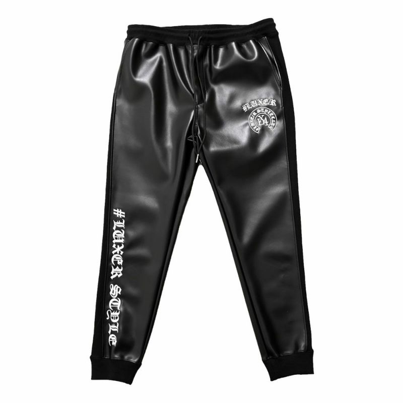 LUXE/R PUレザーパンツ LUXE/R（ラグジュ） フェイクレザー PUレザー ジョガーパンツ メンズ